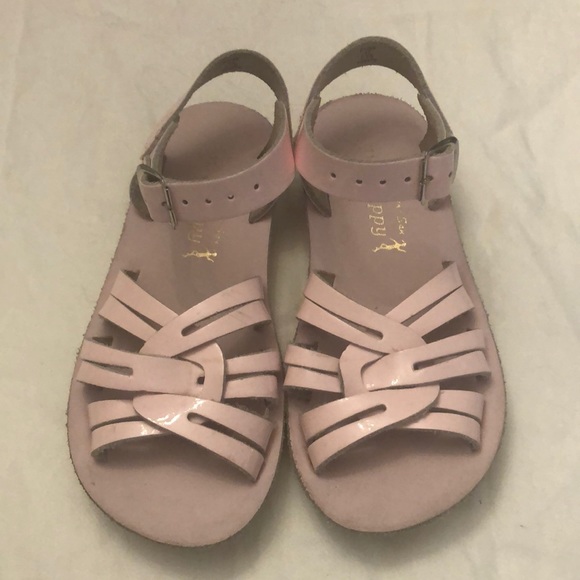 Girls Sz11 Light Pink Salt Water Sandals
